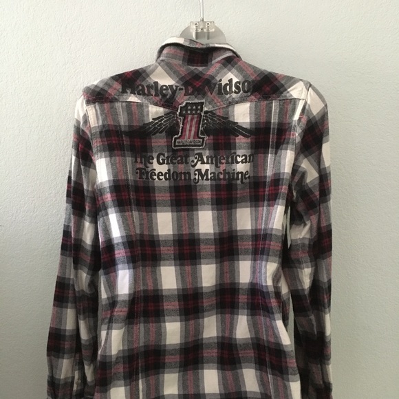 Harley Davidson flannel shirt - Picture 3 of 5